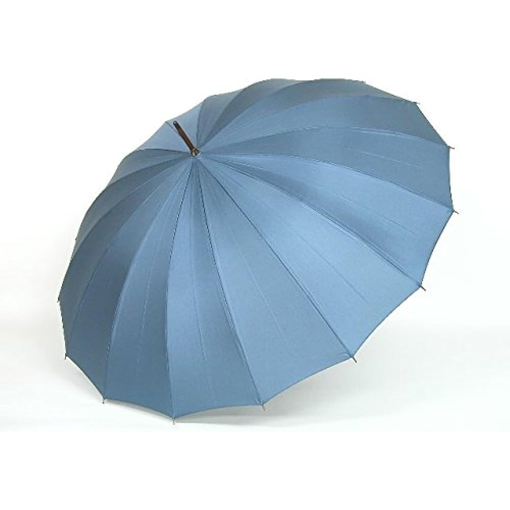 Maehara Koei Shoten Maehara Umbrella for Men Blue Gray Sintered Rattan
