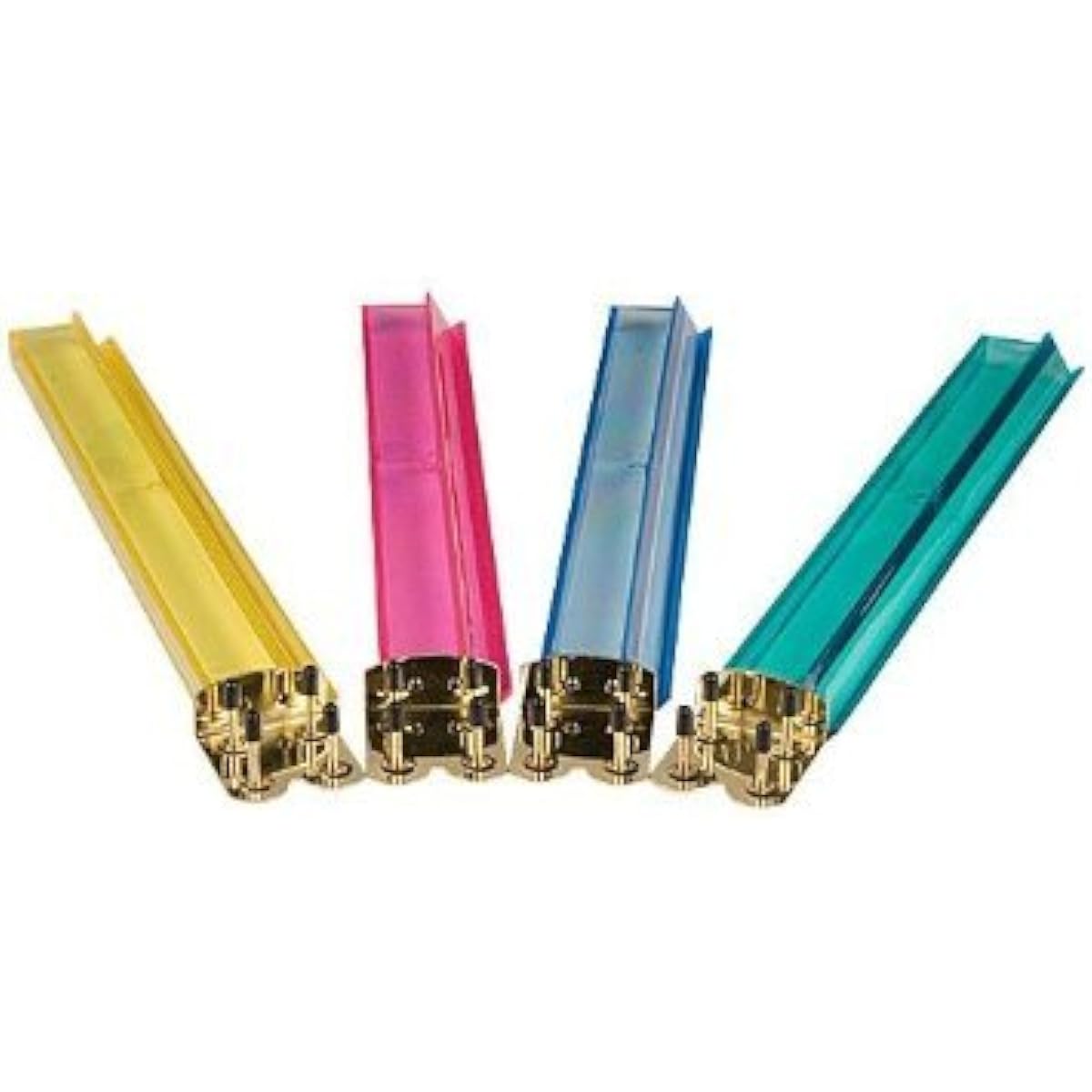 4 Clear Colored Mah Jong Racks With Money Holders - Multi-Color Acrylic Mahjong Mah Jongg Racks 18''