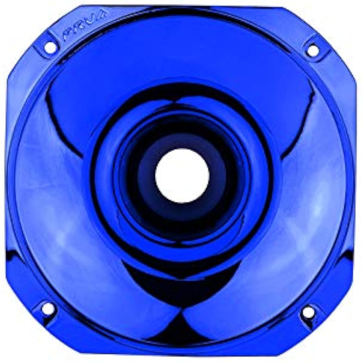 PRV AUDIO WGP14-25 BLUE CR-S - 1" Exit Horn Threaded Waveguide - Blue Chrome Short ABS Waveguide - 45° x 45° Nominal Coverage - Slim Profile Wave Tube (Single)