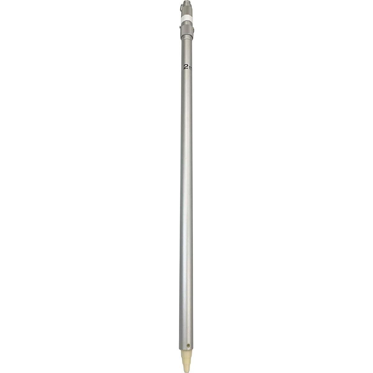 [Extendable aluminum pole for flags, 2m] Extendable flag, national flag, company flag, cheering flag, holiday, festival, banner, event, gold ball, flagpole, carp streamer (silver, 2m)