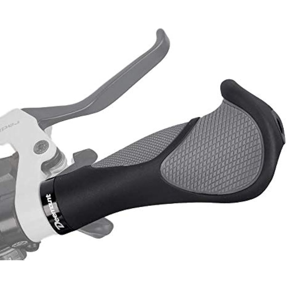 Deemount Bicycle Grip Ergo Grip Cross Bike Mountain Bike Easy to Grip Soft Rubber [Installation Tools Included]