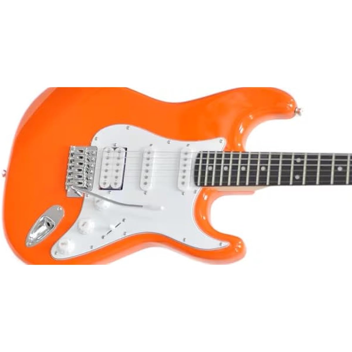 PLAYTECH Electric Guitar Stratocaster Type ST250 S-S-H Pickup Arrangement Rose Orange