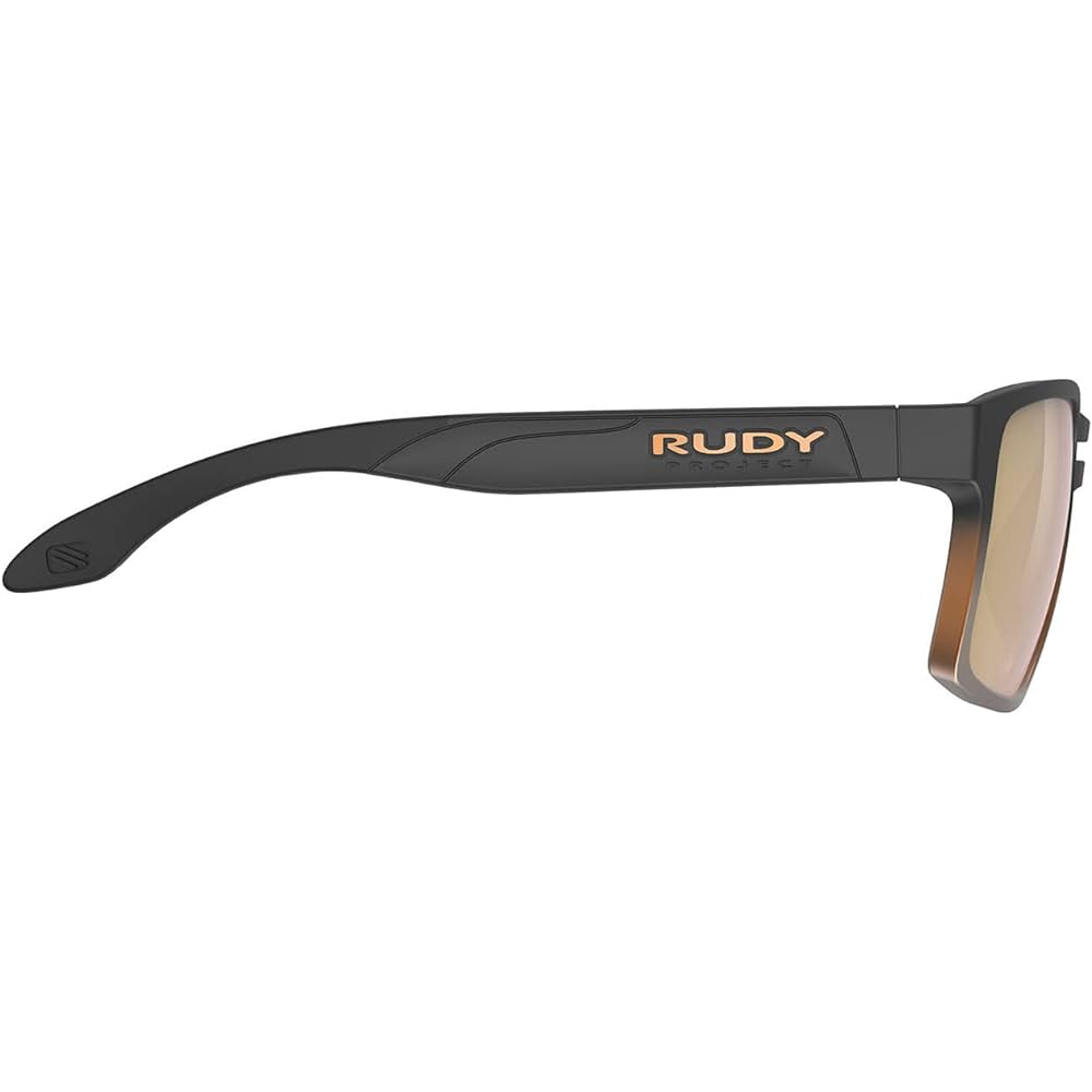 RUDYPROJECT Sports Sunglasses Bronze Fade/Multi Laser Gold Lens Width: 57mm Spin Air 57 SP575706-0010