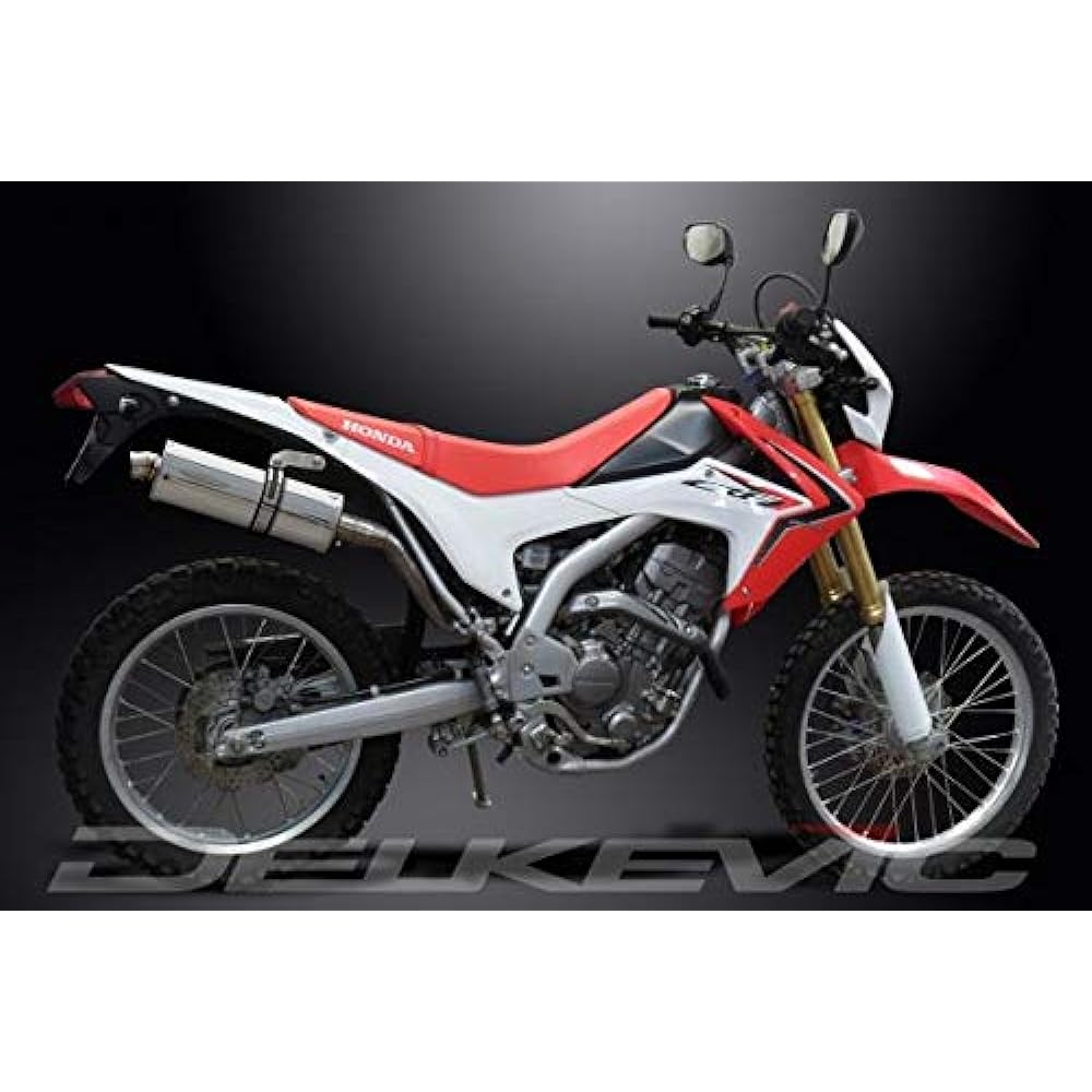 DELKEVIC Slip-on Stainless Oval Muffler HONDA CRF250L/M 2012-2016 350mm KIT04FV