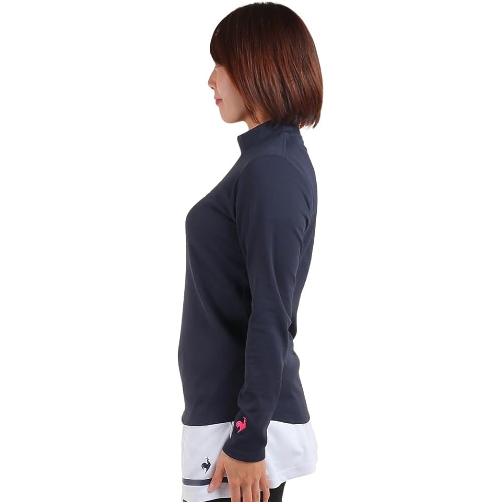 [Le Coq Sportif] Long Sleeve Mock Neck Practice Shirt Light Absorption Heat Sweat Absorption Stretch UV CUT (UPF) Practice HEATNAVI Women's QTWWJB03