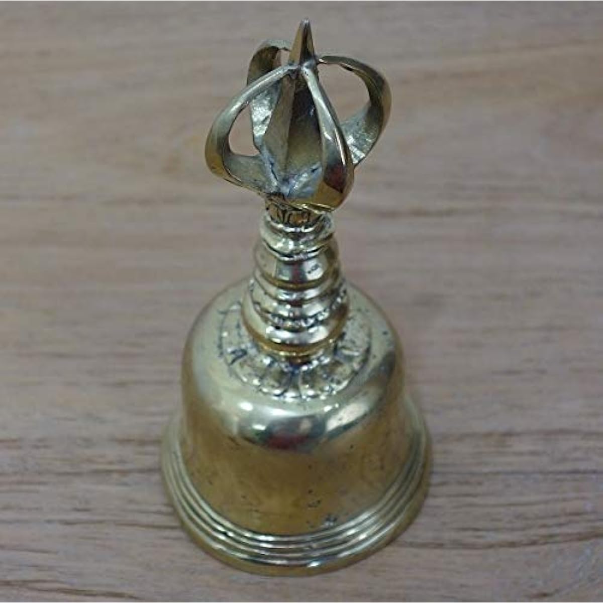 Gunta Hand Bell, Bronze, Bali Goods, Bell, Antique Style, Bronze, Metal, Iron, Call Bell, Chime, BRASSYSA-370958