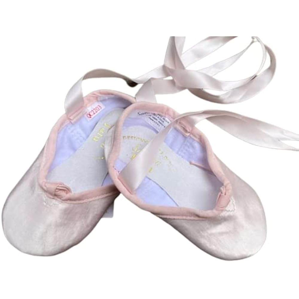 [Ballet Specialty Store Mignon] Ballet Shoes Sansha with Ribbon Satin Kids Children Ballet Recital