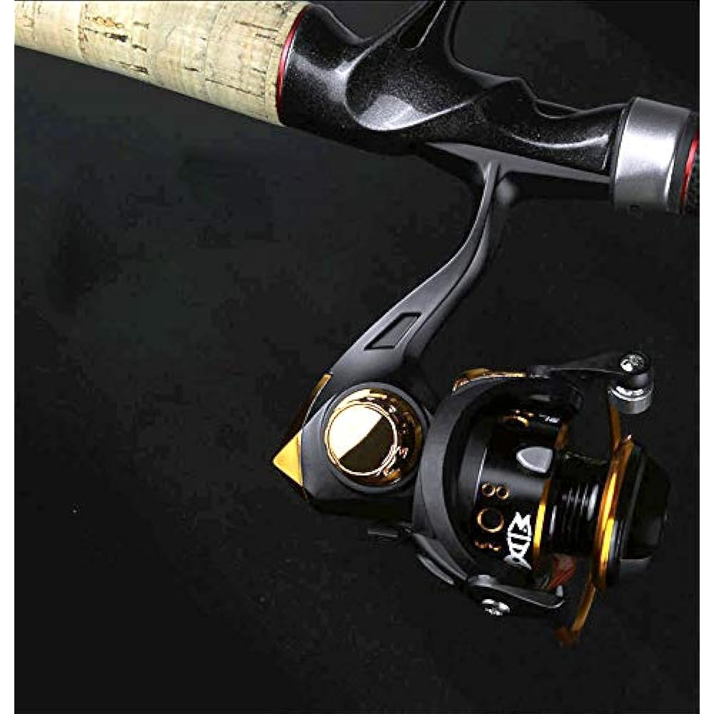 VISPREA Spinning Reel No. 500 Fishing Reel Reel Lightweight Maximum Drag Force 5kg Handling Easy to cast long distances Saltwater Freshwater Left and Right Interchangeable Handle Gear Ratio: 5.2:1 YU61