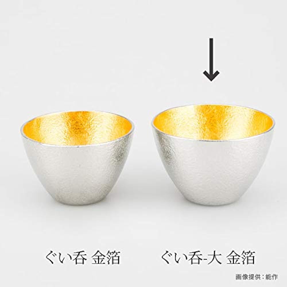 Nousaku Cup - Large - Gold Leaf Approx. 120cc [Tin] 511271
