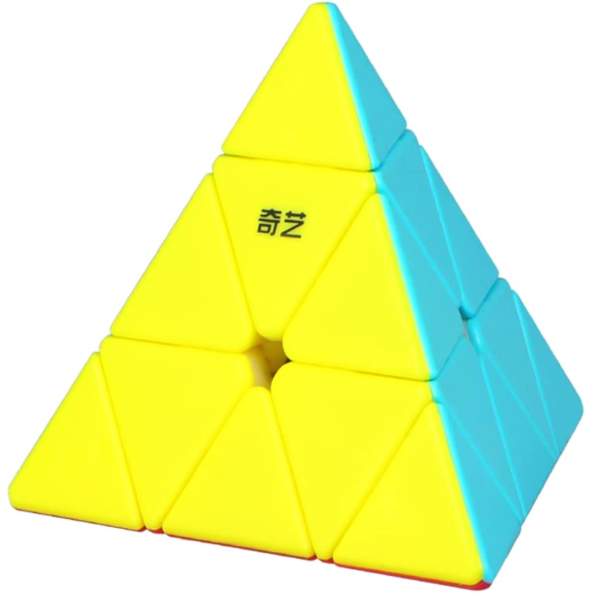 Roxenda Pyramid Speed Cube, 3x3x3 Qiyi Qiming Pyramid Speed Cube Stickerless Frosted Triangle Puzzle Magic Cube