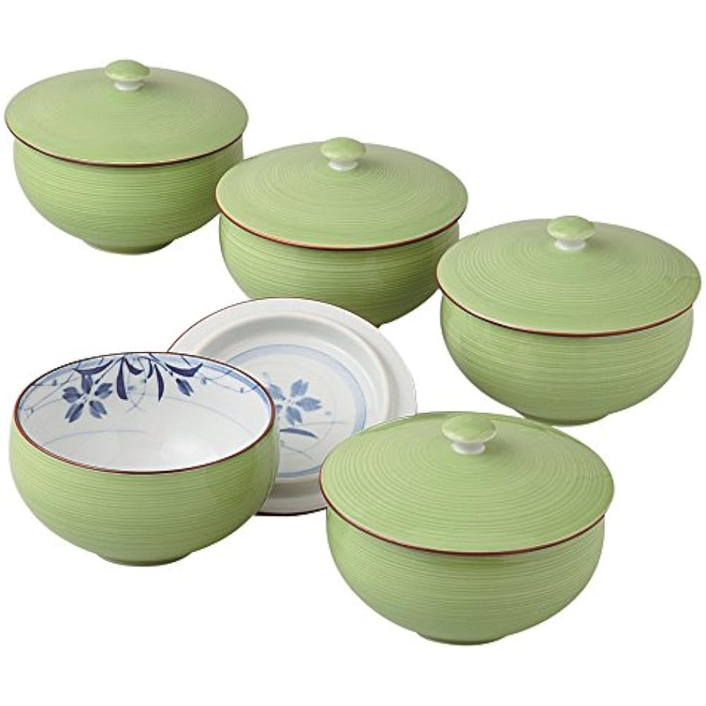 Hasami ware Sencha set with lid Sagano pattern 55959