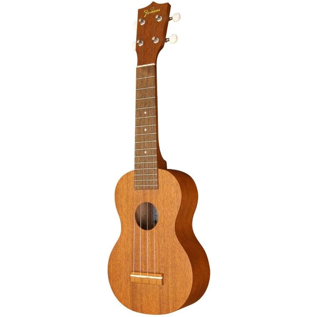 Famous FS-1G [With replacement Low-G string] Soprano ukulele, mahogany, made in Japan, handmade, Famous
