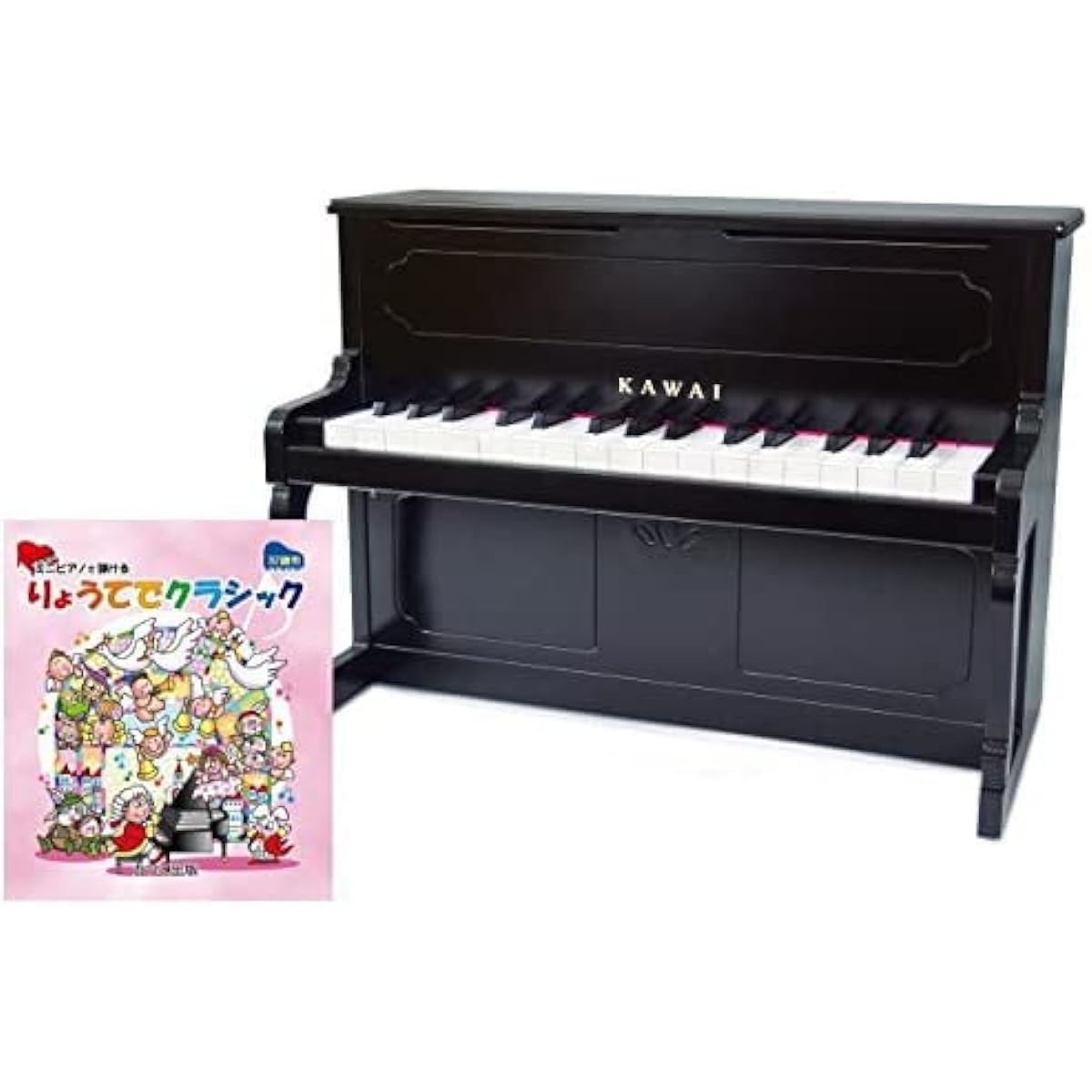 KAWAI Mini Piano Upright Piano Black Wooden Classical Music Collection Included 1151 KAWAI
