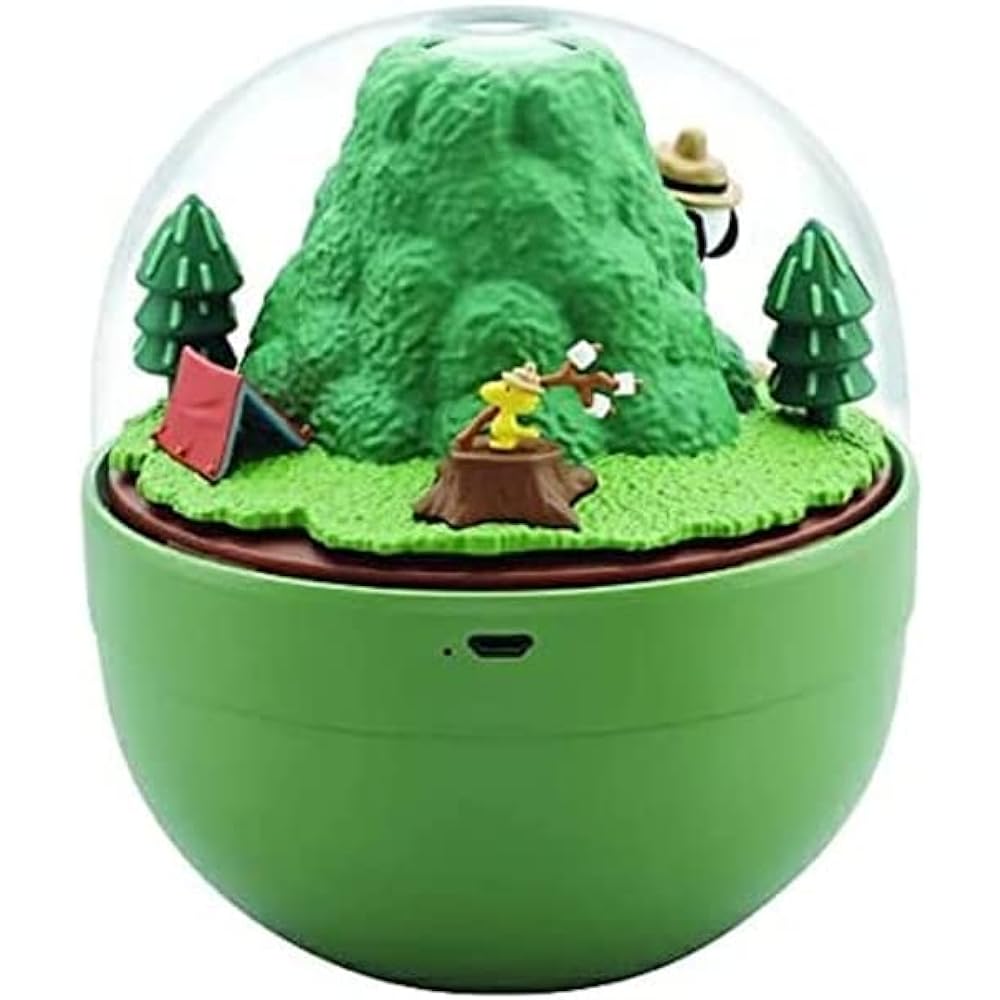 Shine Snoopy Beagle Scout Humidifier 14 x 12 x 12cm Green Plastic 4582319373212