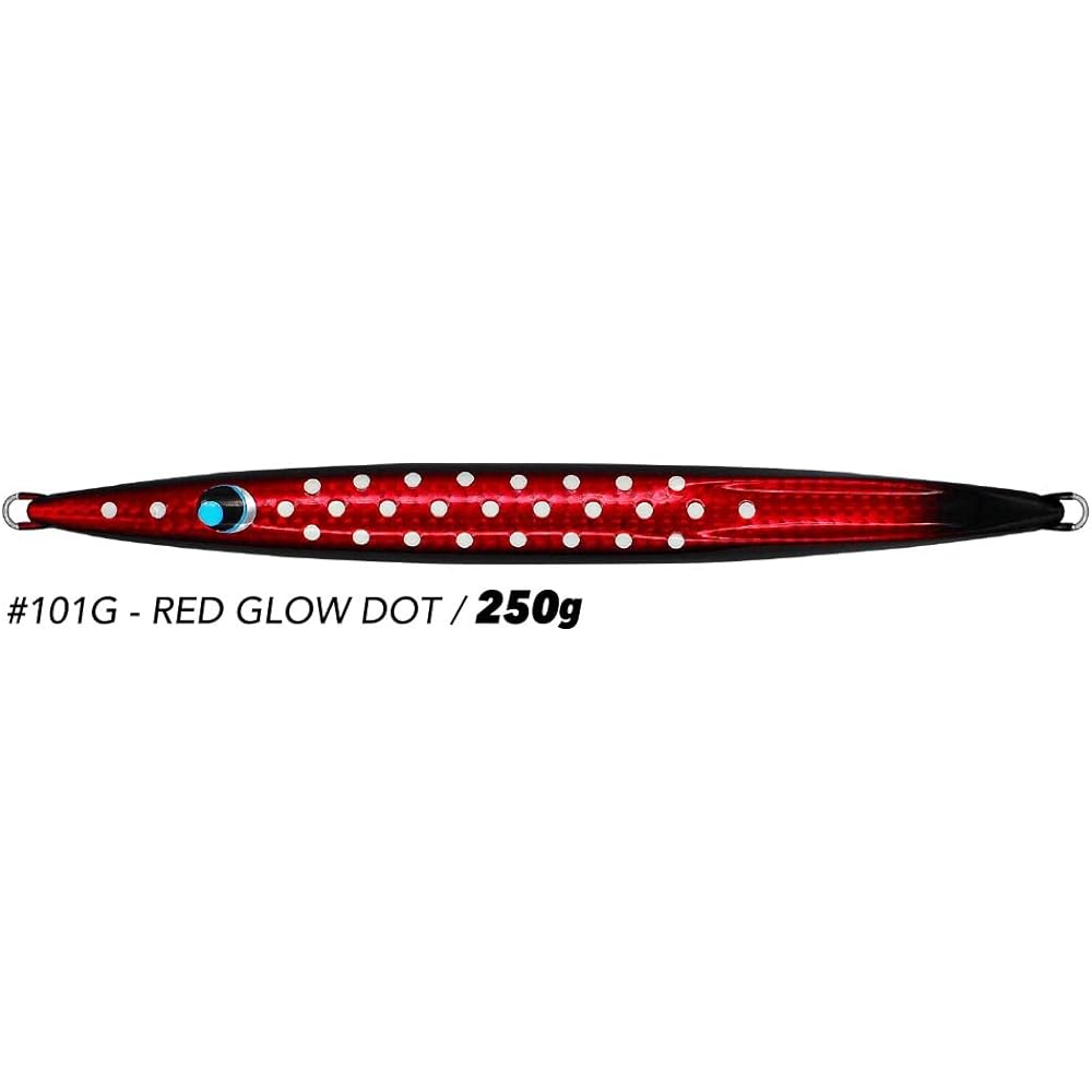 Uroko Uroko Jig 250g #101G: Red Glow Dot
