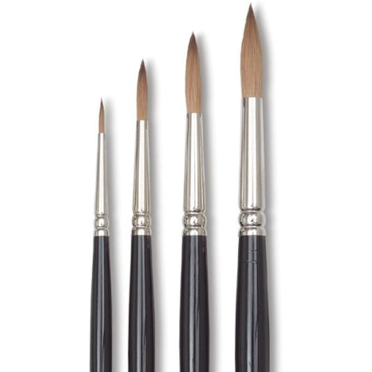 Winsor & Newton Series 7 Kolinsky Sable Brush - Pointed Round, Set of 5