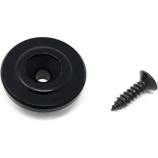 Vintage Forge Black Round String Retainer Guide Tree Fender Precision Jazz Style Bass Guitar with Screws BSR40-BLK