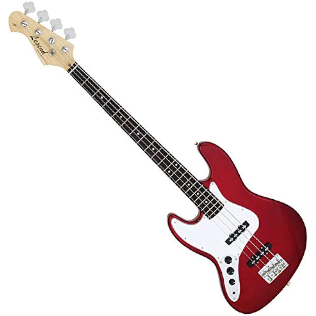 LEGEND LJB-Z L/H Candy Apple Red Bass Beginner 12-piece Set [With Mini Amplifier] Jazz Bass Type Left Hand Legend