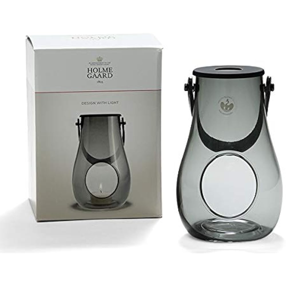 Holmegaard Lantern/Design with Light Smoke S 16cm DESIGN WITH LIGHT 4343534 [Parallel Import]