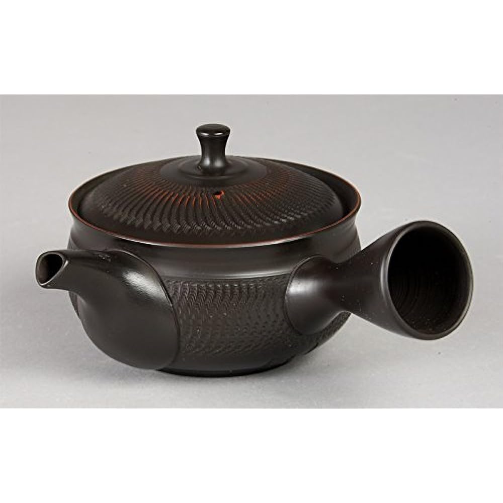 Yamakiikai Gyokuryu Kurobiri Vermilion Line Teapot Teapot 220cc