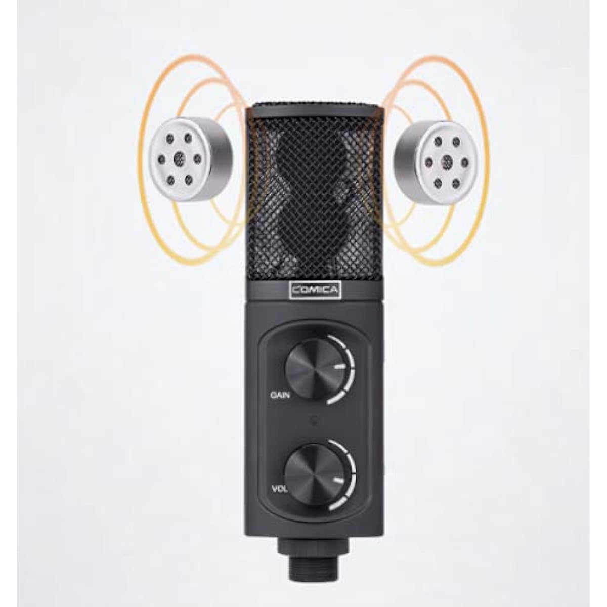 USB Microphone Vlog Meeting Live Streaming Telework Desktop Condenser Microphone Computer Smartphone Recording iOS Android Windows Mac YouTuber PC Live Broadcasting Game Commentary (Comica STM-USB)