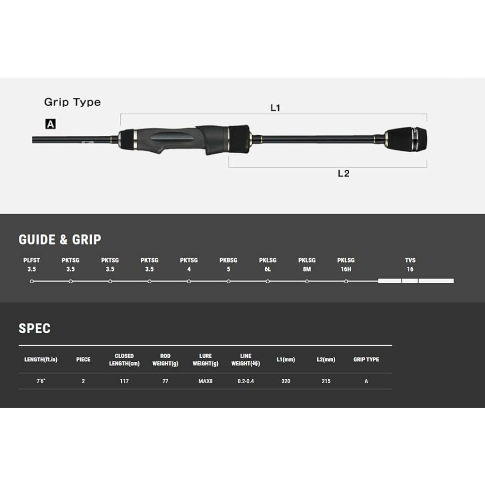 Tailwalk Rod Ajist SSD 76