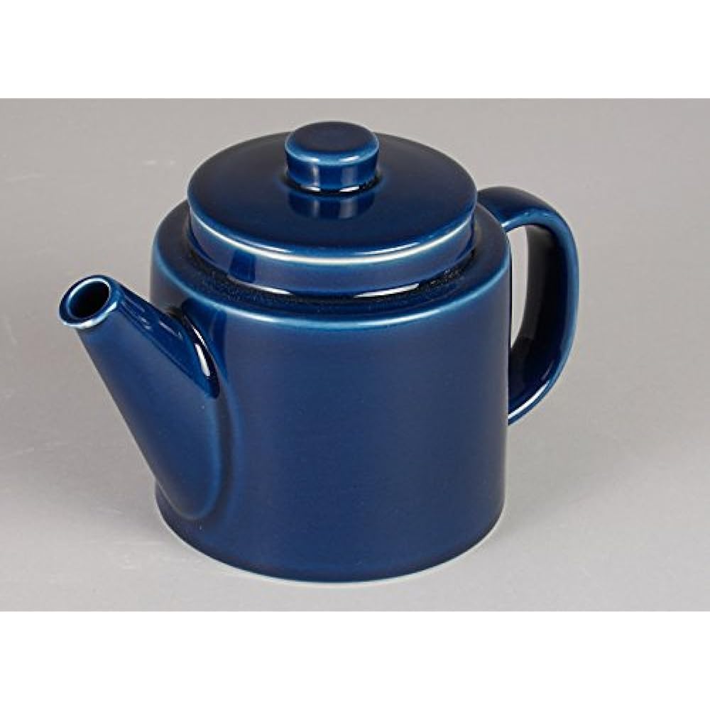 Nishikai Pottery Hasami Ware Common Teapot Teapot Navy Super Stainless Steel with Tea Strain Capacity Approximately 1000ml Made in Japan 13254