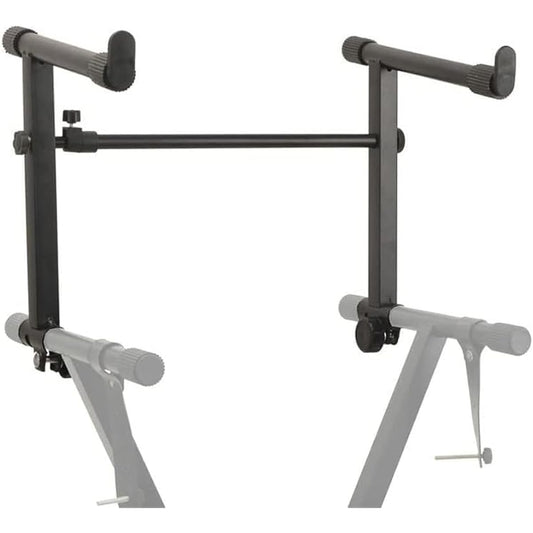 1 Set 2 Tier Keyboard Stand 2 Tier Keyboard Stand Adjustable Width 45~75cm/16.5~29.5inch Keyboard Stand Extension Iron 2 Tier Keyboard Stand