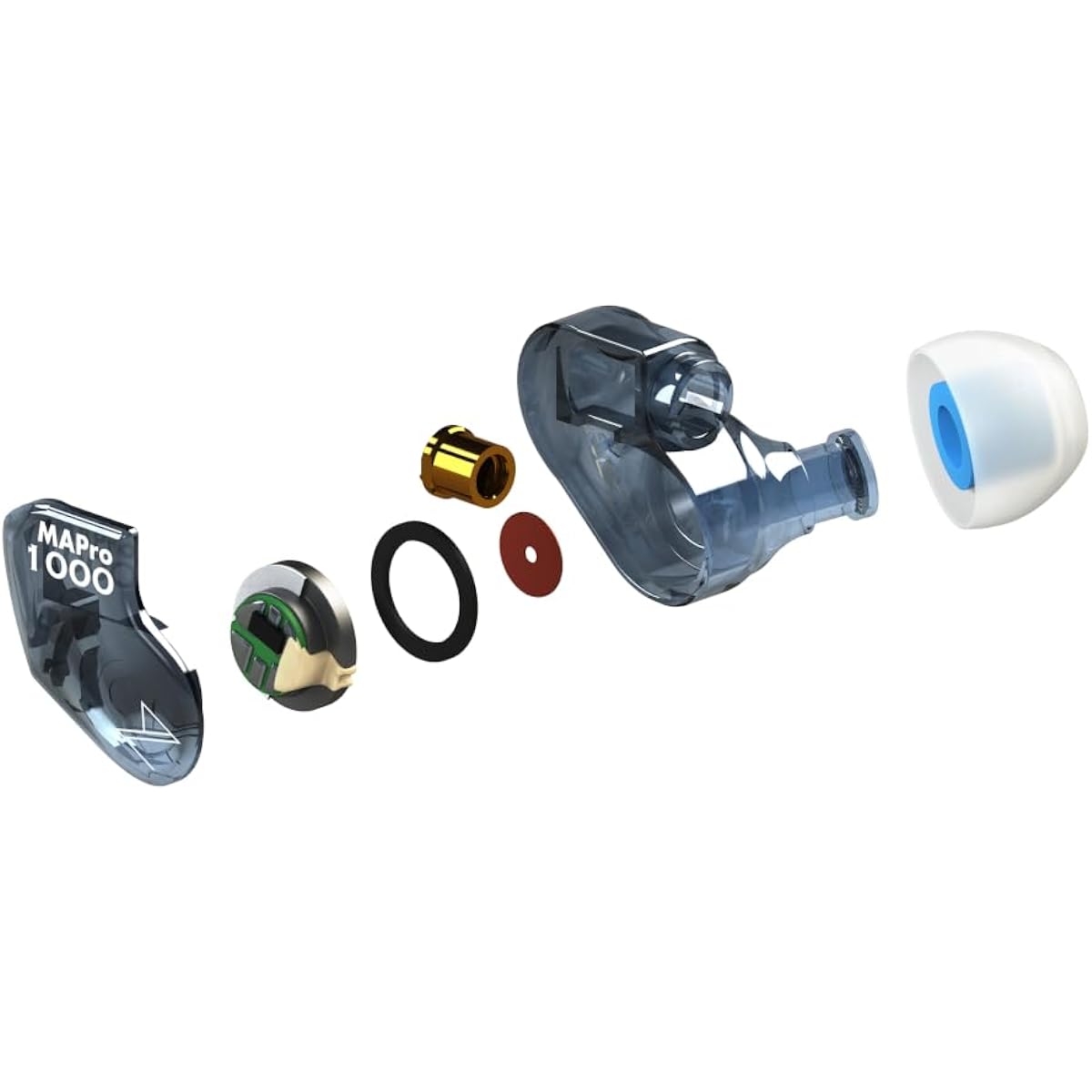 Maestraudio MAPro1000 Garal Blue [Earphones with 10mm graphene dynamic driver and 5.8mm ceramic tweeter] Monitor earphone shape MMCX re-cable Approx. 120cm Pouch included Made in Japan High resolution Gaming VR [OTA-MAPRO-1000-GB]