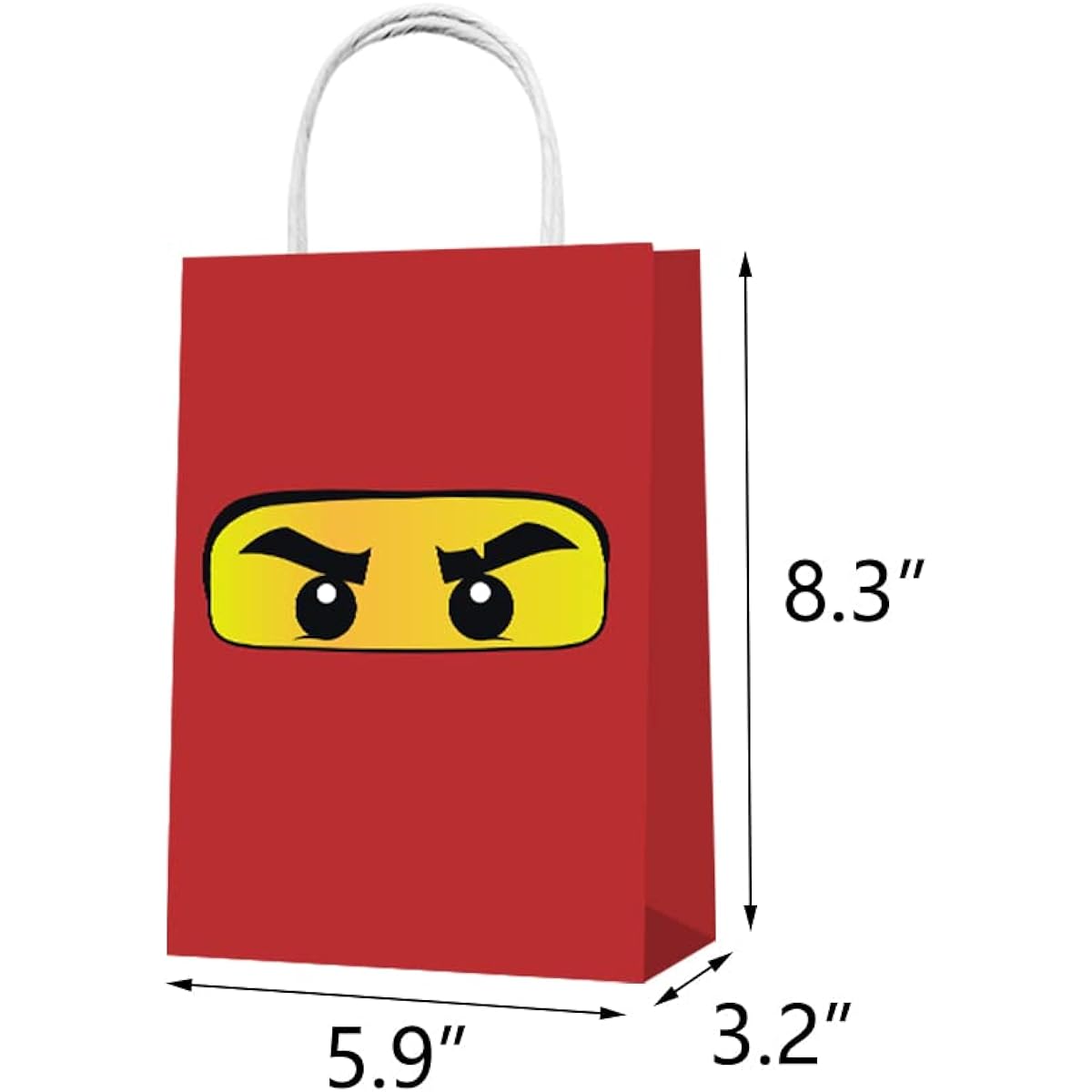 12 Party Favor Bags for Ninjas