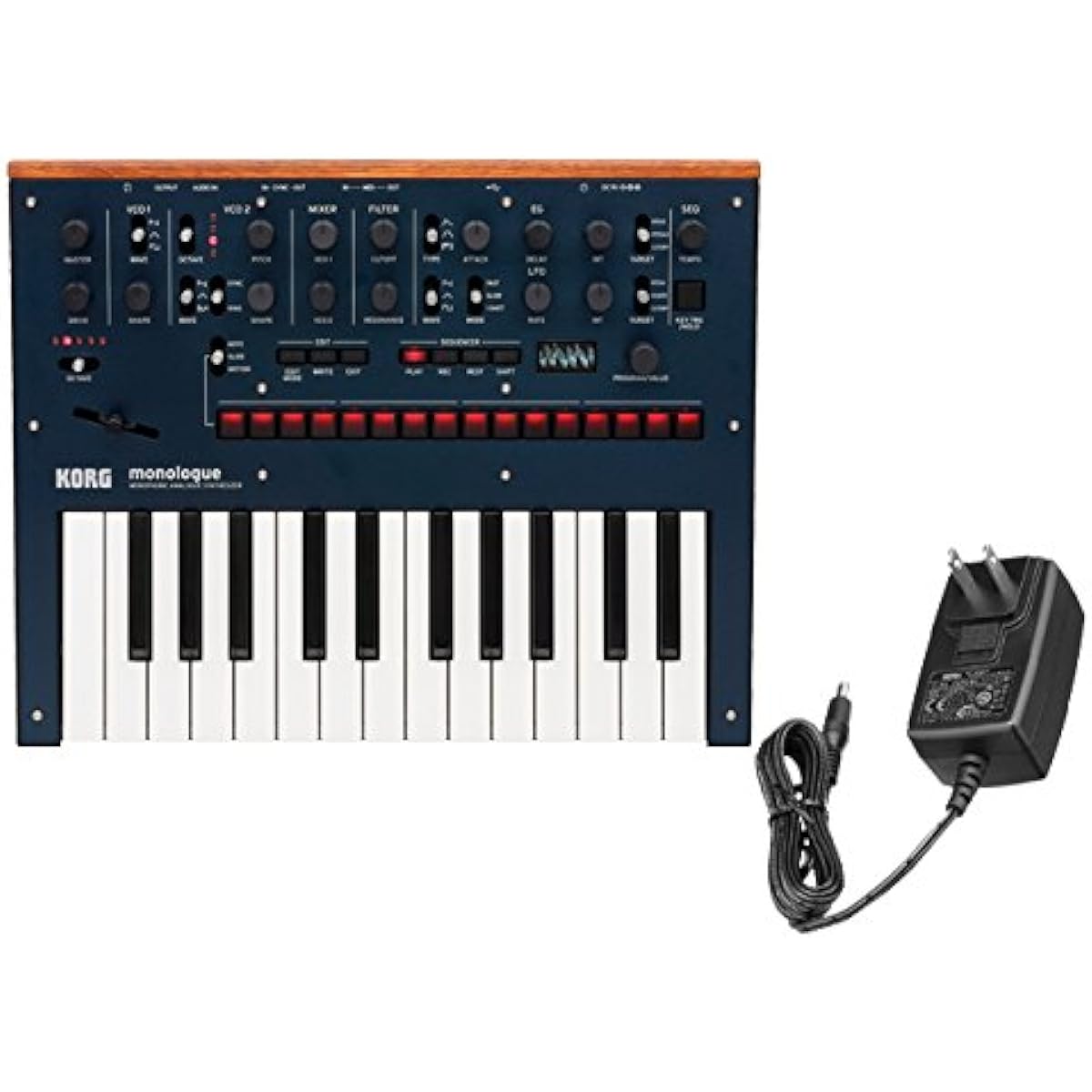 KORG monologue Dark Blue [monologue-BL] + genuine AC adapter "KORG KA350" set