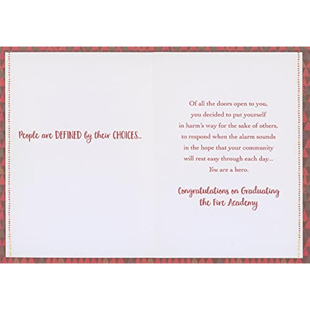 Designer Greetings Firefighter Steel: Firefighter Graduation Card