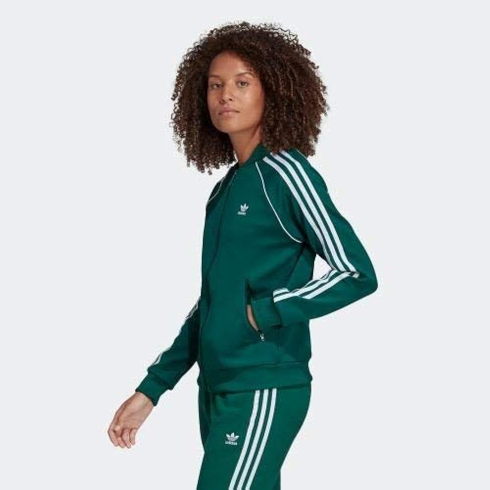 [Adidas] ORIGINALS Superstar Track Top Originals 3 Stripes Superstar Track Top Jacket Women's S (152-158cm) Domestic Genuine Product ELW37 Collegiate Green