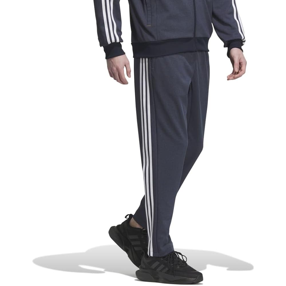 Adidas IJL88 Men's Jersey Bottom 24/7 Regular Fit Aero Lady Denim Double Knit Regular Tapered Leg Full Length Pants
