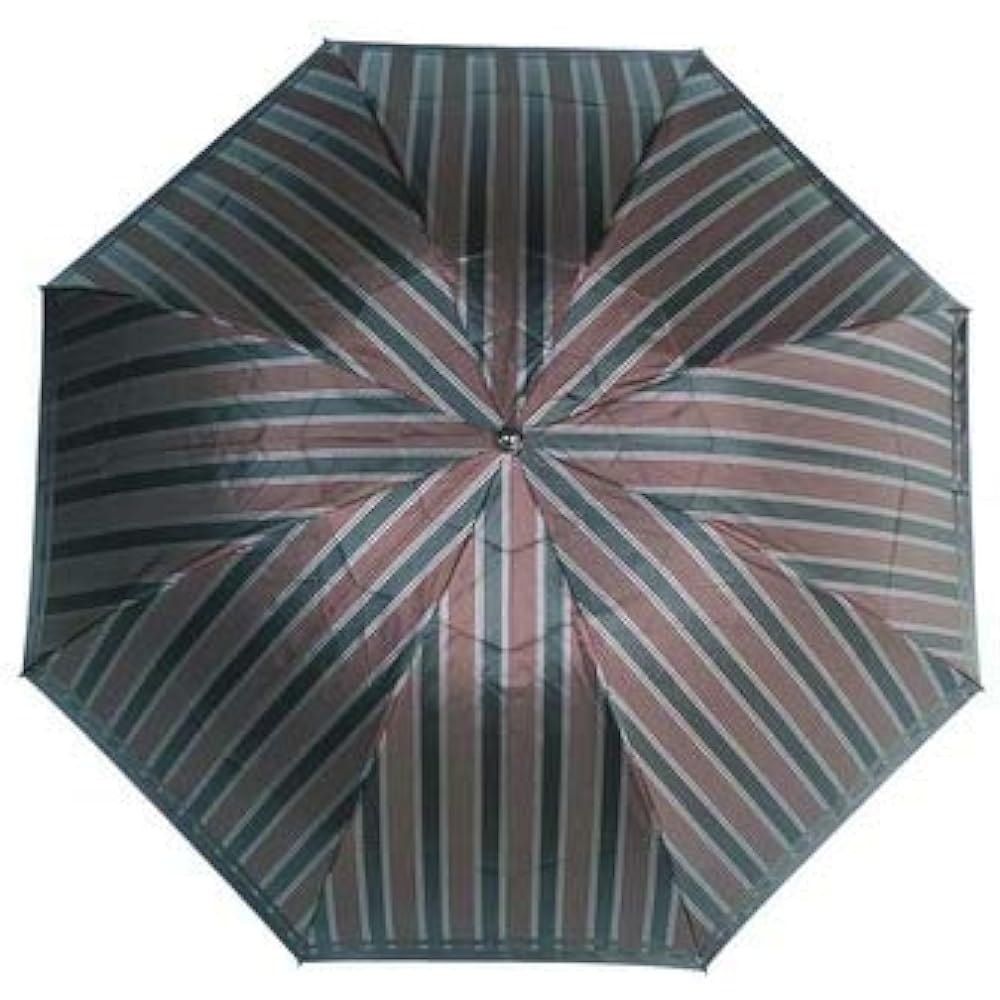 Luxury Koshu-ori Men's Folding Umbrella "Tie" Striped ✕ Plain WINE Red Makita Shoten, a long-established Koshu-ori umbrella manufacturer with a history of over 140 years since the Edo period, Men's Luxury Umbrella