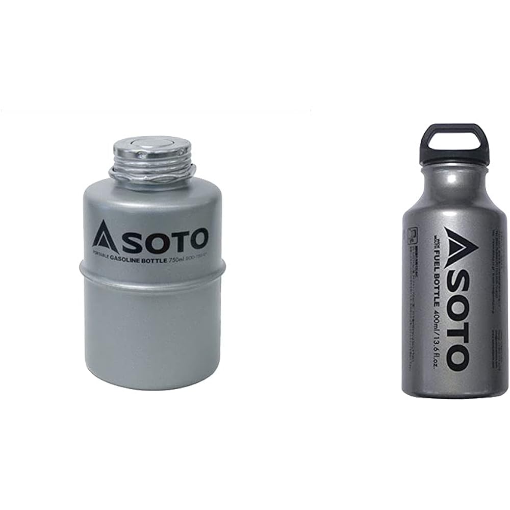 SOTO Gasoline Bottle [Portable Gasoline Bottle 750ml SOD-750-07/Wide Mouth Fuel Bottle 400ml SOD-700-04/700ml SOD-700-07/1000ml SOD-700-10]