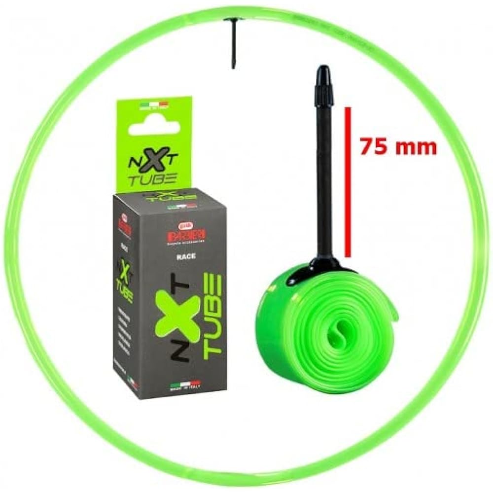 Barbieri Bicycle NXT TPU Tube FOR ROAD Presta Green 700X23-32 NXT/ROAD