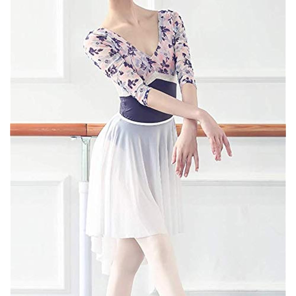ProDance Small Flower Lace Long Sleeve Leotard Ballet Stylish PLL006M
