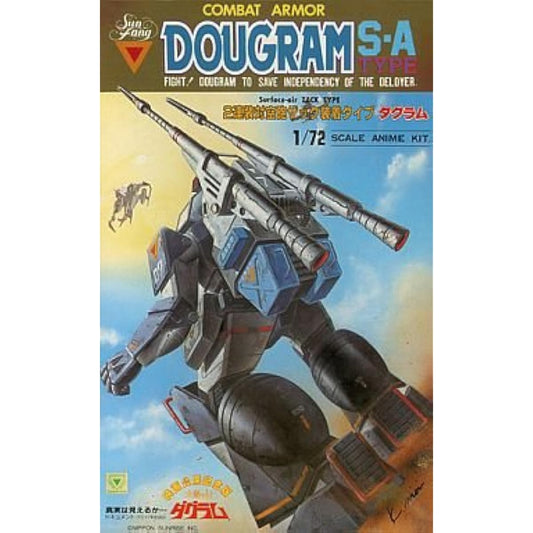 1/72 Takara Fang of the Sun Dougram Dougram Double Anti-Aircraft Gun Rucksack Type