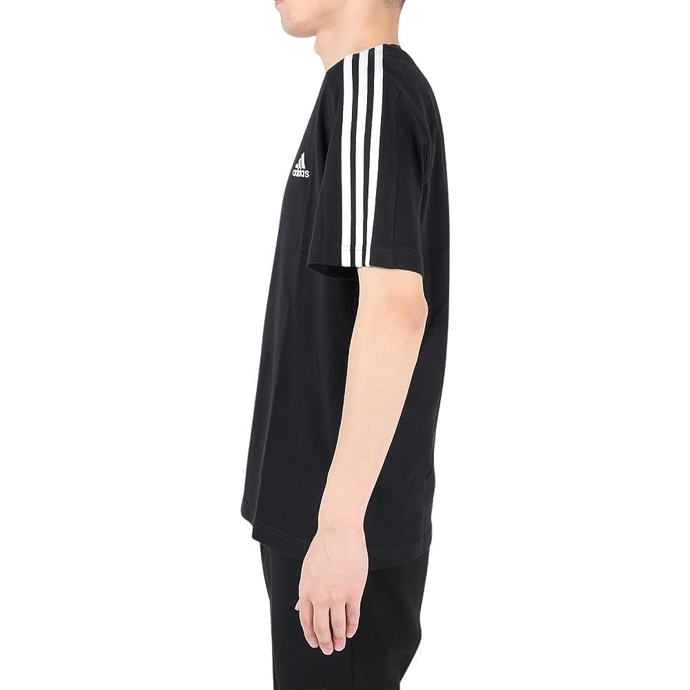 Adidas Men's Short Sleeve T-Shirt Essentials Single Jersey Three Stripes T-Shirt Sportswear