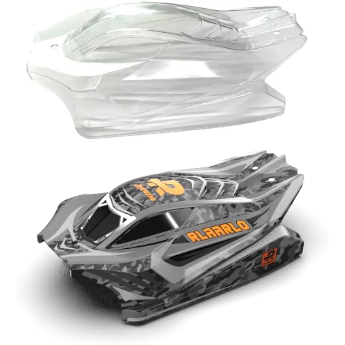 CROBOLL 1/14 PVC On-Road Drift Car Body 2*PVC Car Body Shell RC Racing Car Accessories GTR- Gold/Clear (DIY Paint) 4X4 Precut Body Proline Racing Cool Play Shell Pickup Truck Body