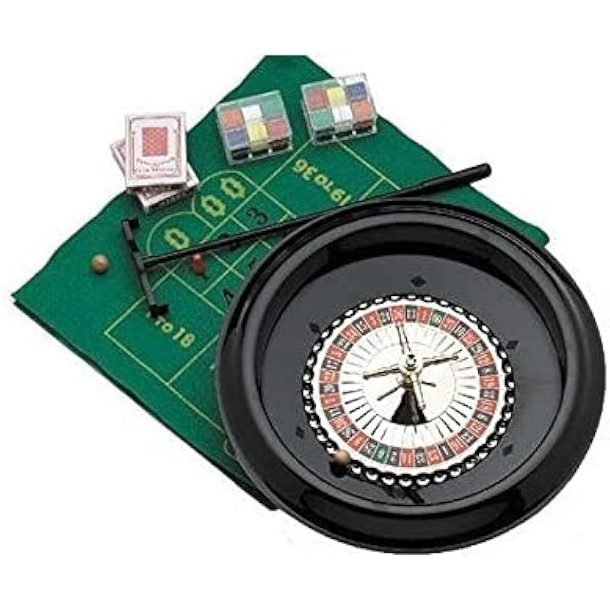 Roulette Recreation Casino Activity Party Set with Accessories