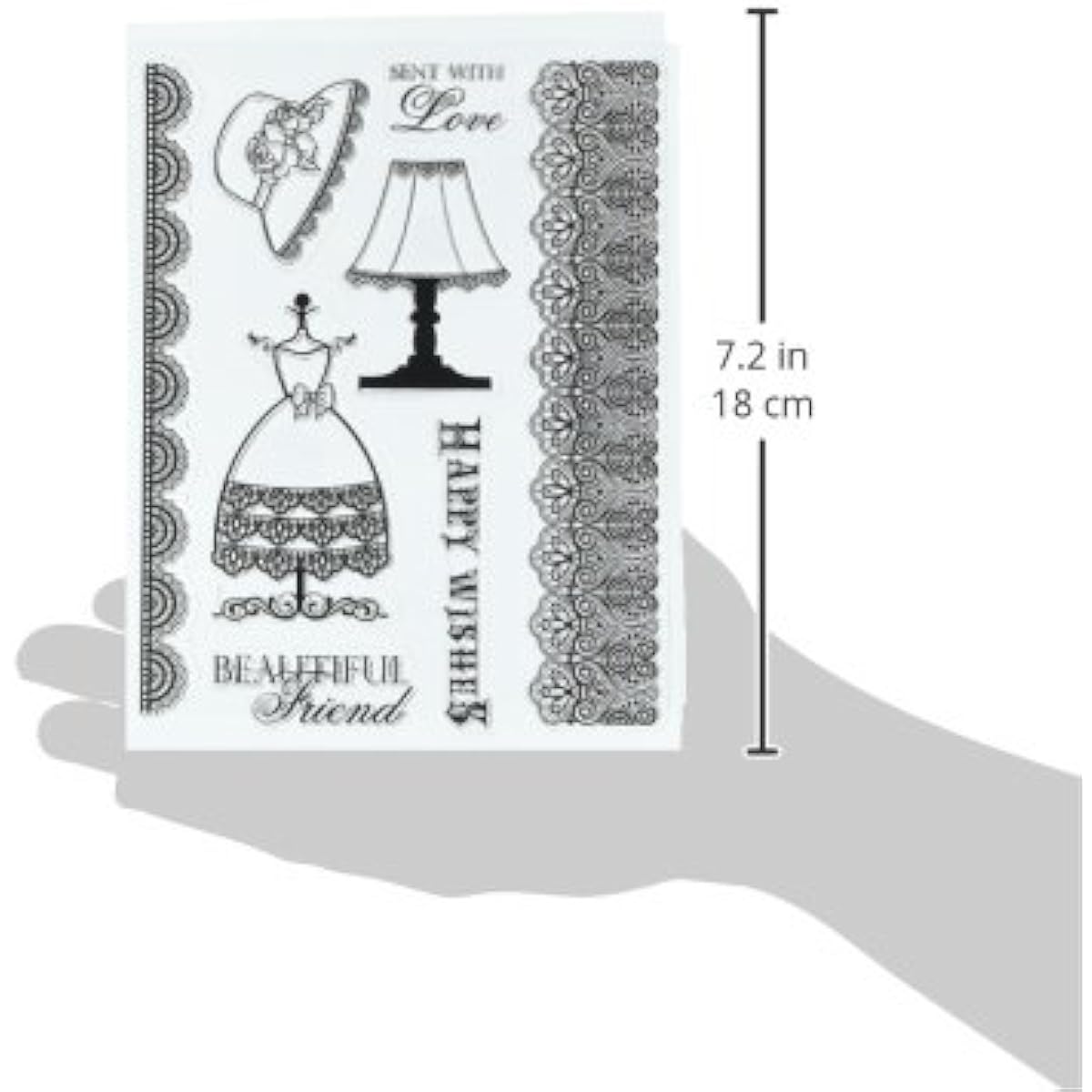 Penny Black 30-115 Lace Delight Clear Stamp