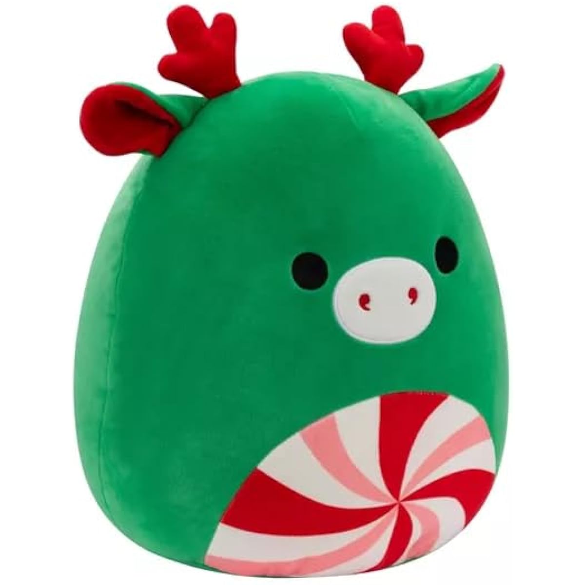 Squishmallows Christmas Holiday 12" Zummiel Green Moose Peppermint Swirl Belly Medium Plush