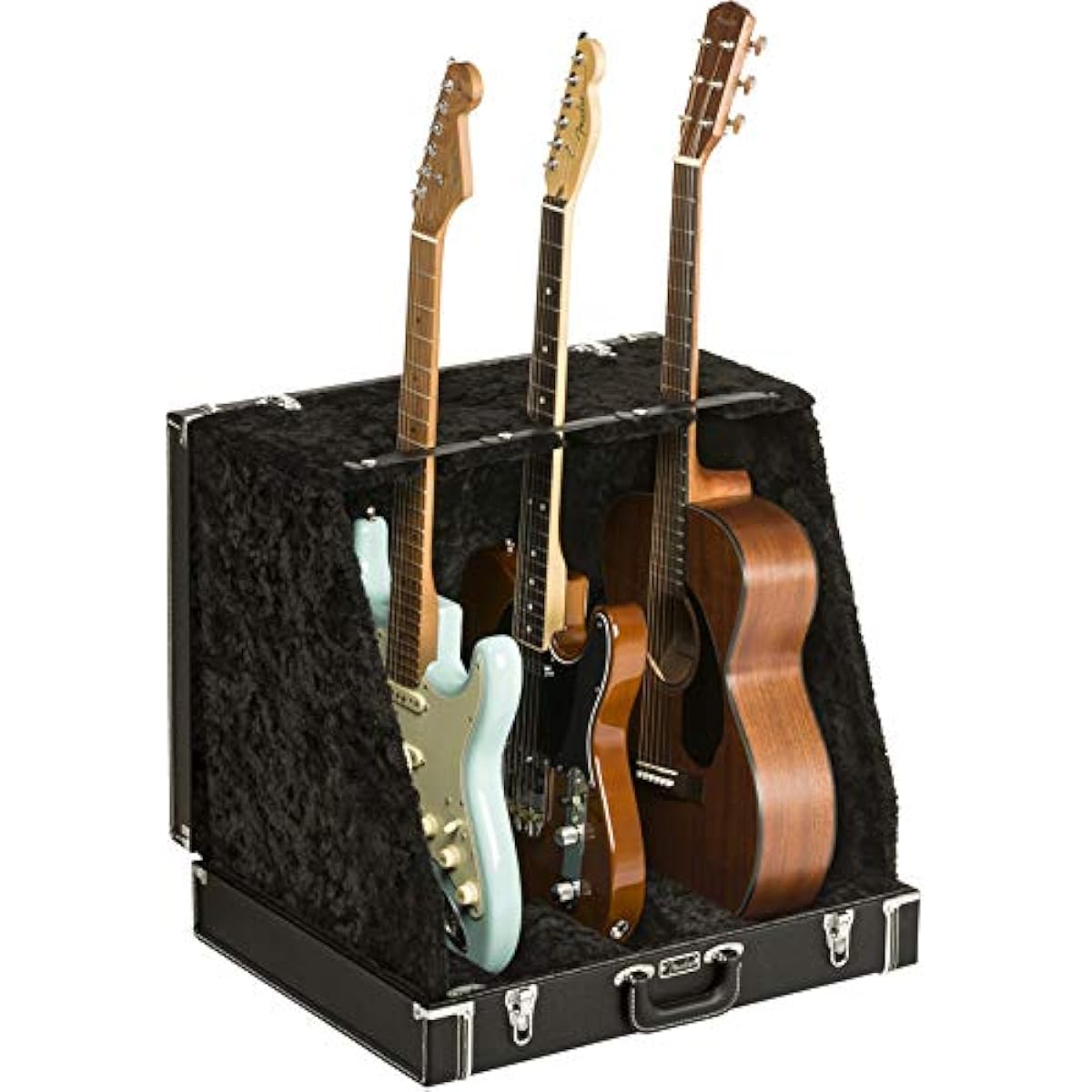 FENDER Classic Series Case Stand, Black, 3 Guitar