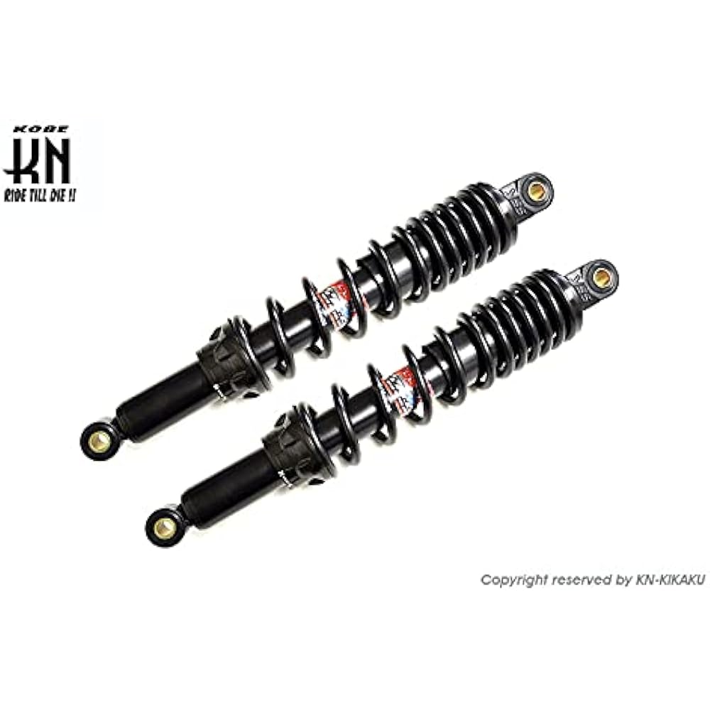 KN Planning Hunter Cub Cross Cub Rear Shock [365mm] With spring rate adjustment [DTG Series] Black/Black