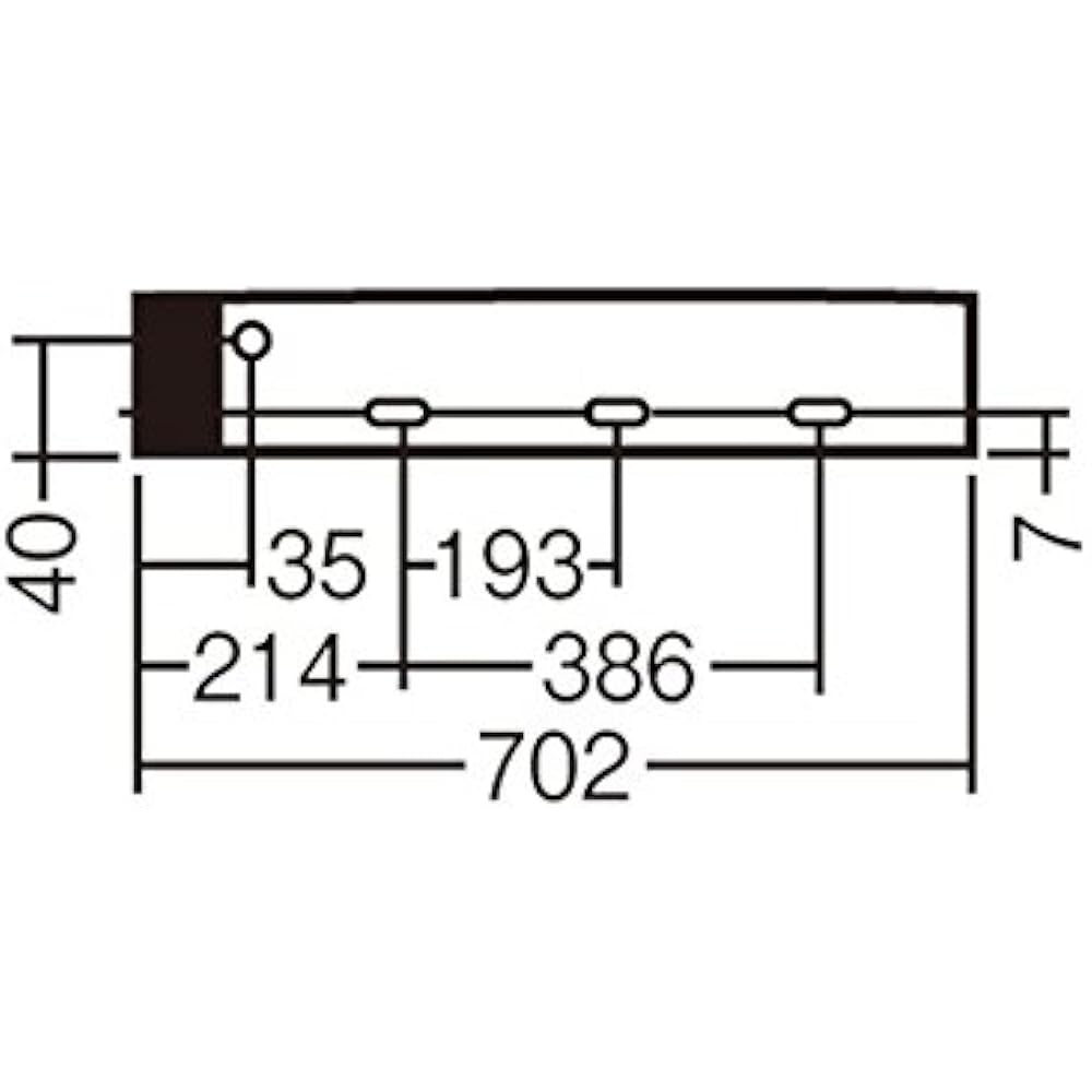 Panasonic LED Slim Line Light Ceiling Wall Mounted Switch Neutral White LGB50710LE1