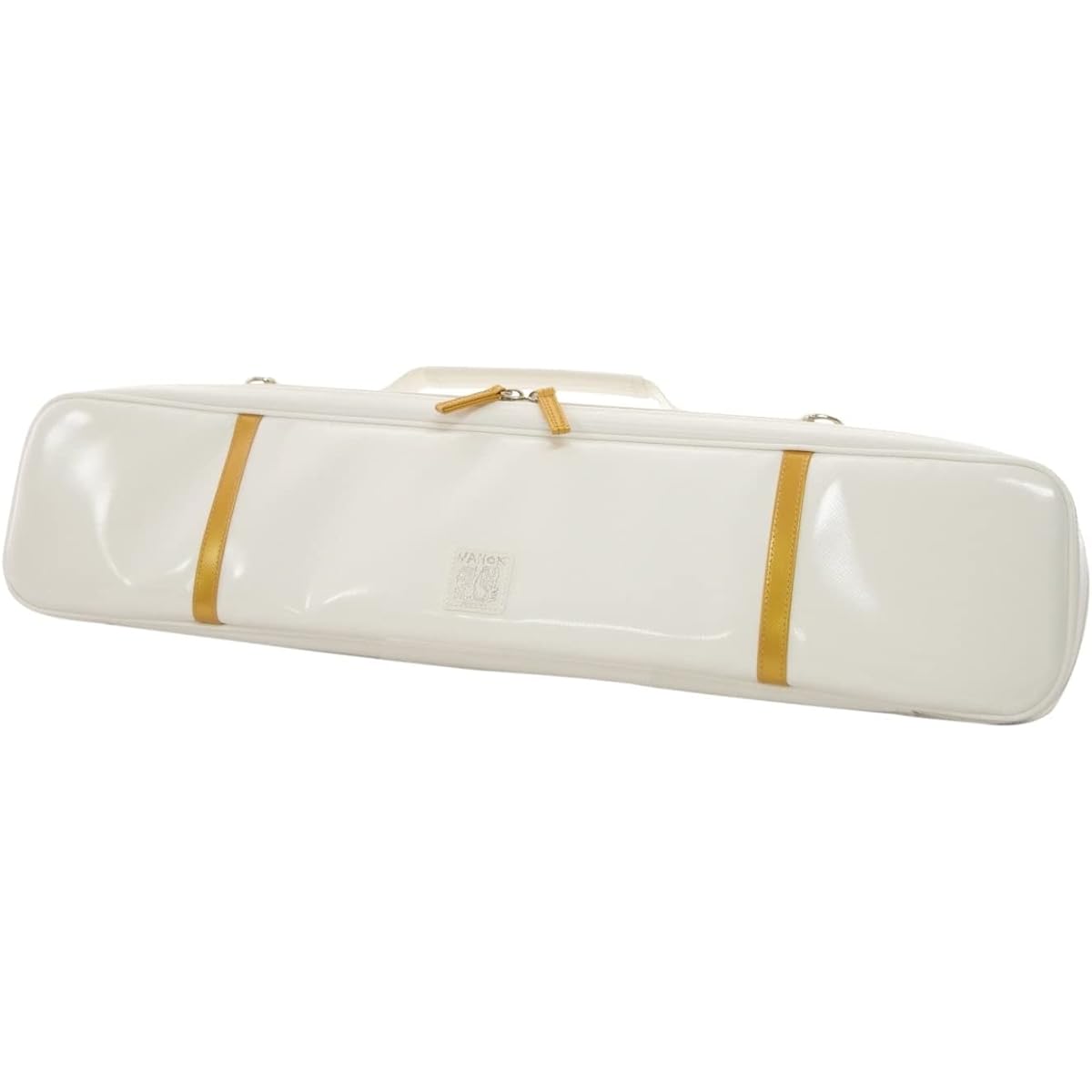 NAHOK H-tube Alto Flute Case Guard "Krysar/wf" White/Gold [Waterproof fabric made in Germany x special temperature control function & shock absorbing material + waterproof zipper] Fabric from Germany, Made in Japan.