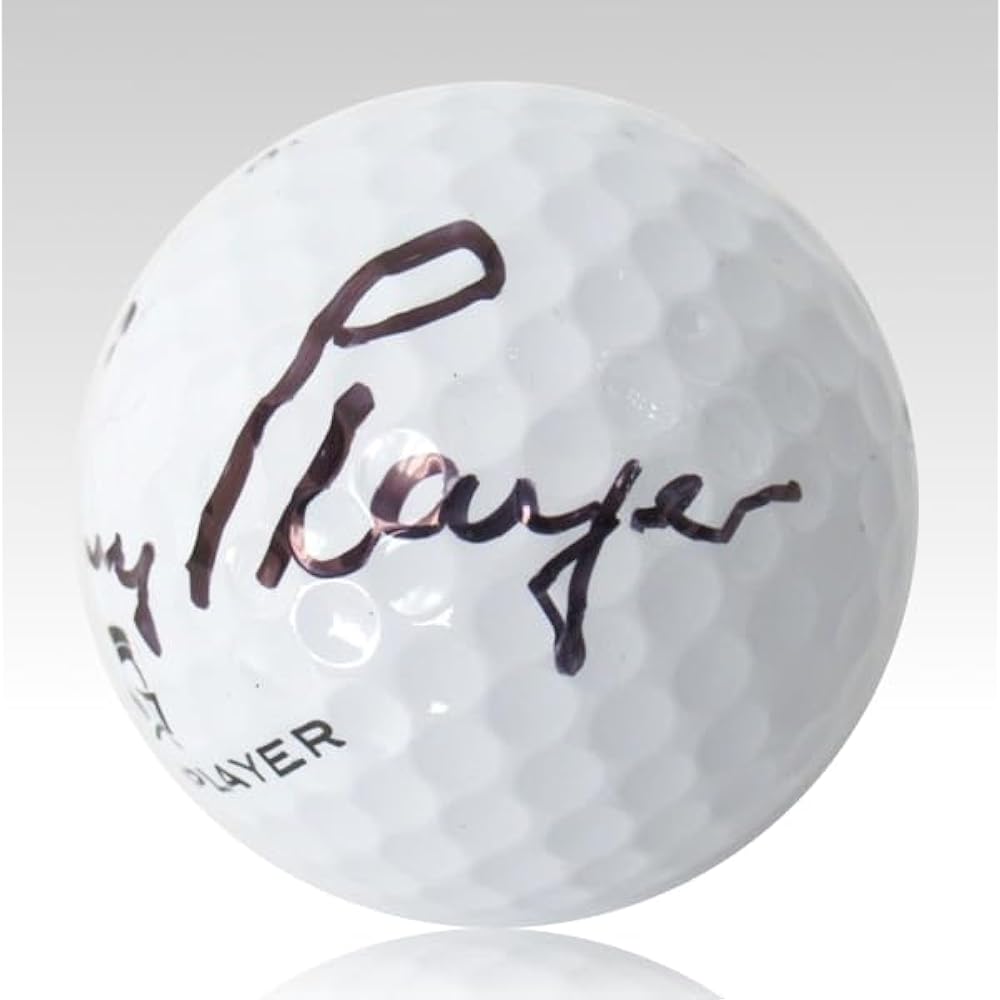 Gary Player Handwritten Signed Personal Model Golf Ball JSA Certificate Seed Stars UV Ball Case Included Hideki Matsuyama Ryo Ishikawa
