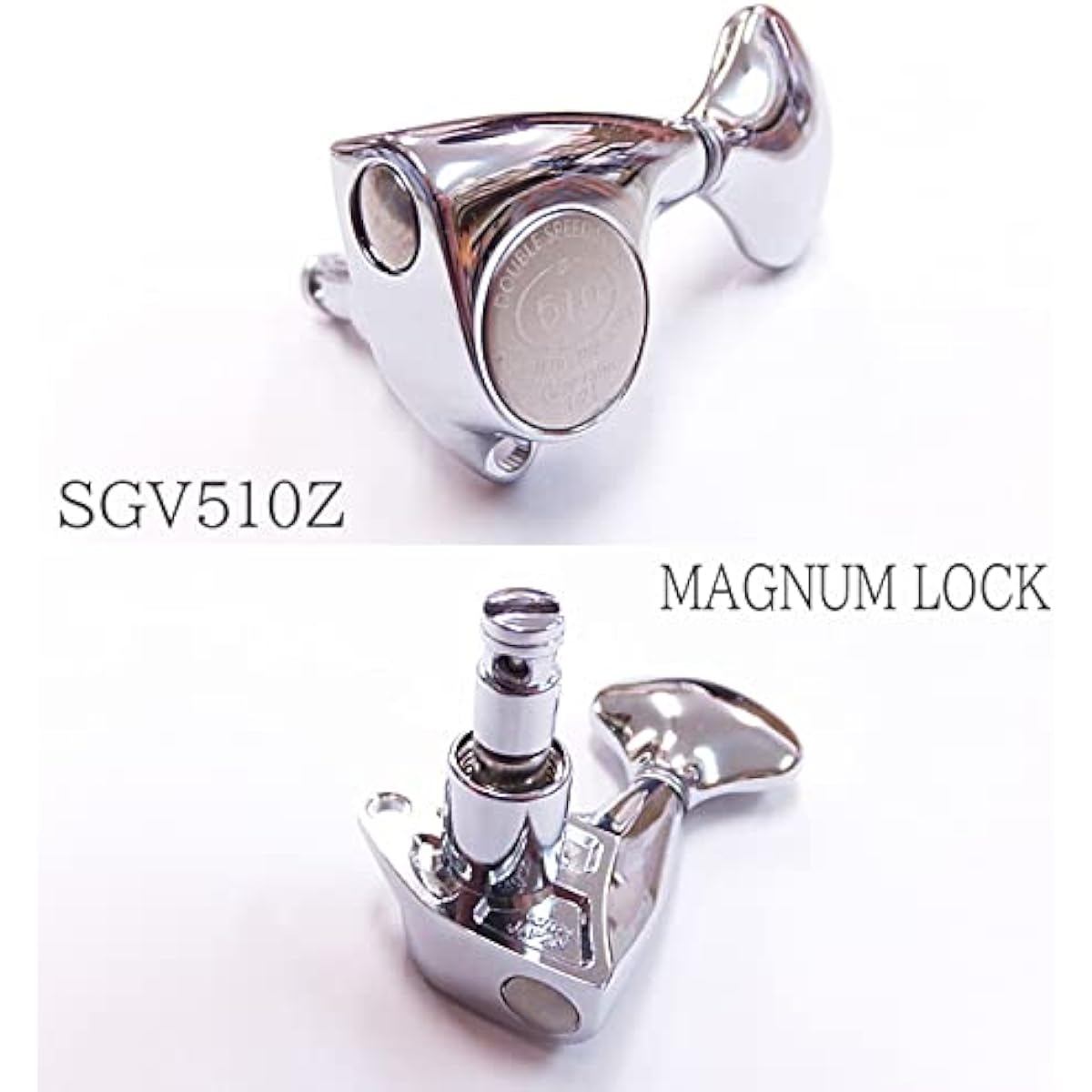GOTOH Guitar Tuner Pegs SGV510Z MG L5 C L3 R3 Magnum Lock Chrome Both Sides Set of 6 [Includes Ebi Original Pick]